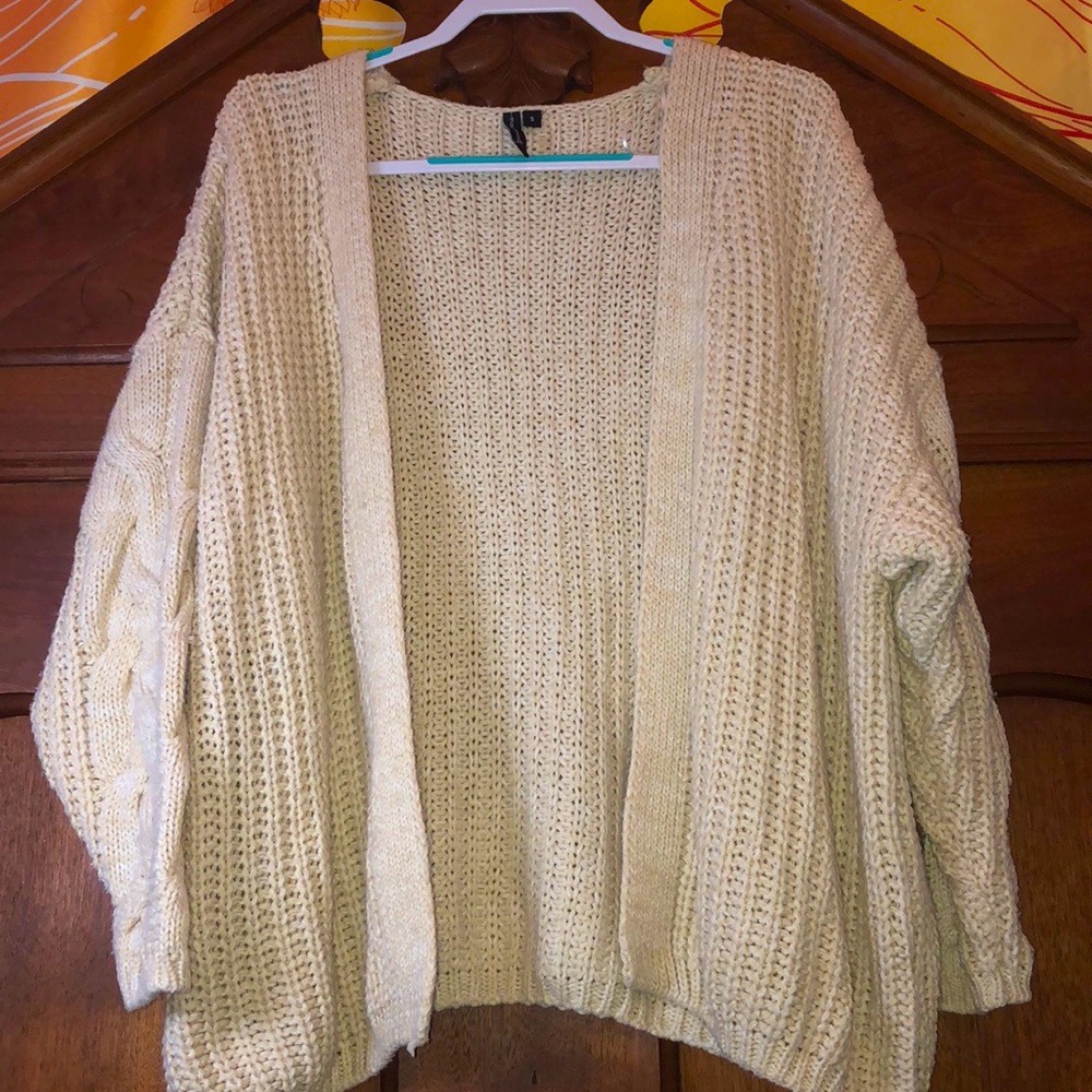 Cream cardigan